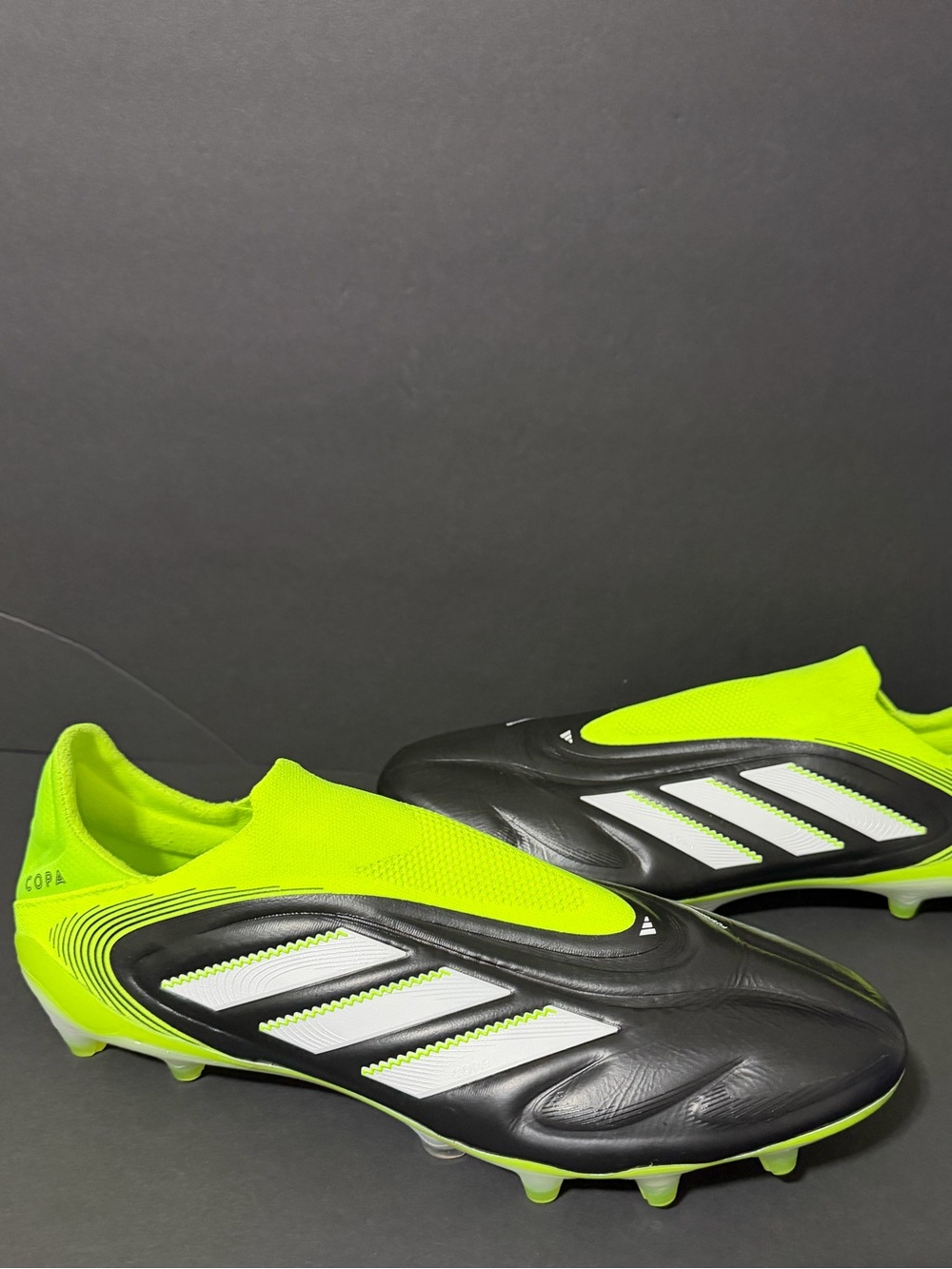 Adidas Copa Pure 3 Elite Laceless FG Cleats JH6302 Men Size 11.5 Black Green New